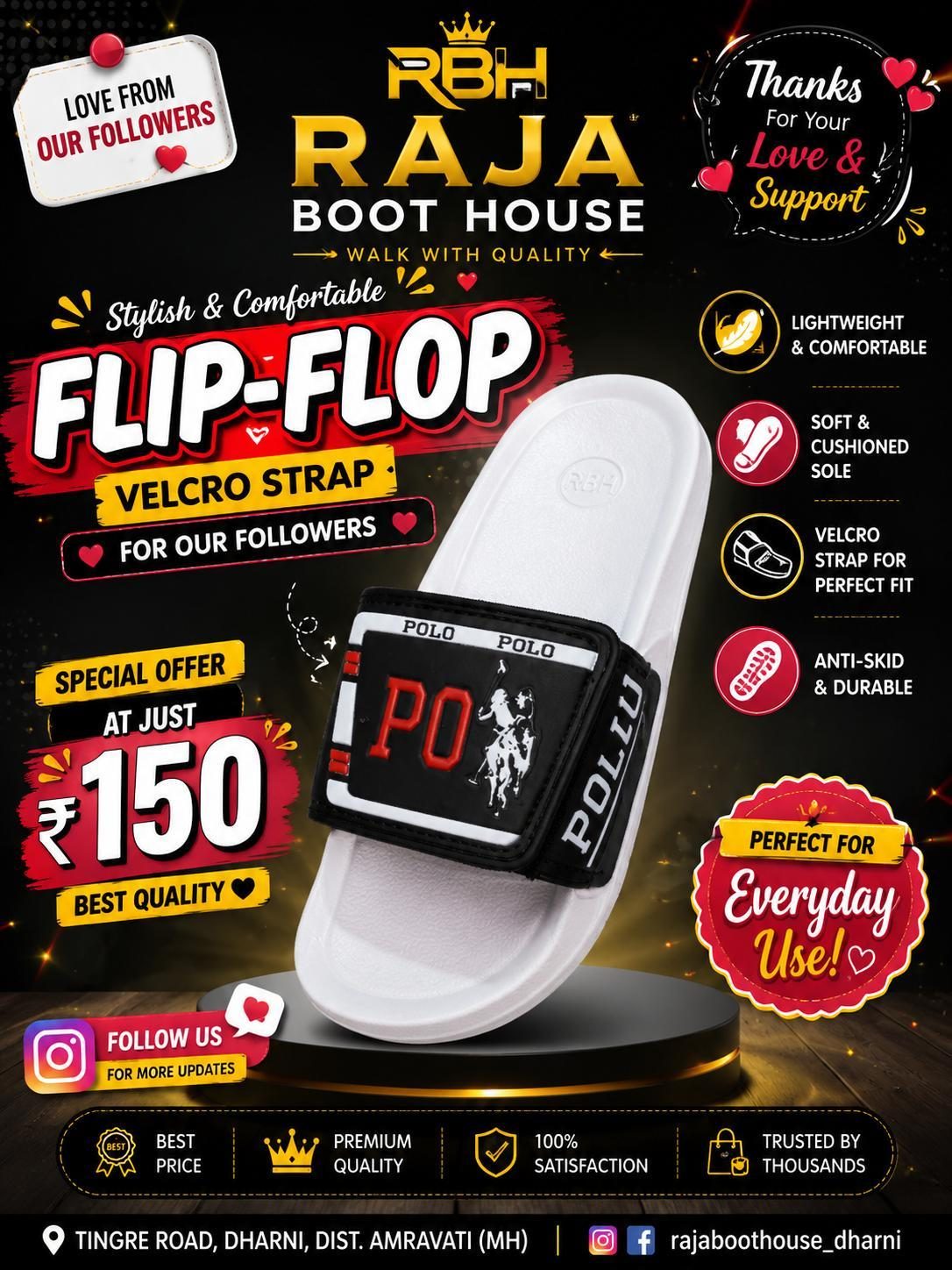 Raja Boot House offer poster
